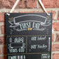 First Day of School Chalk Board Sign